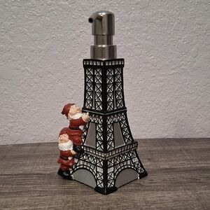 Eiffel Tower Soap/Lotion Dispenser with Decorative Gnomes